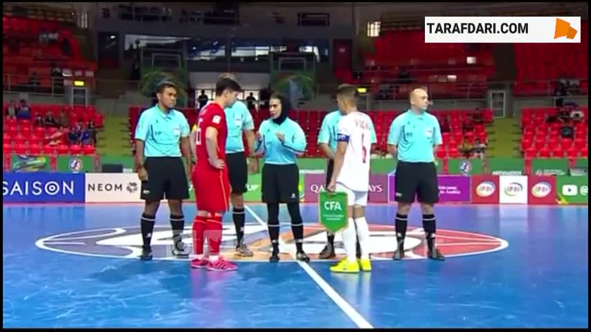 بخشی از داوری گلاره ناظمی در جام ملت‌های آسیا