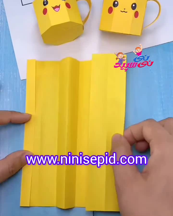 کاردستی فنجان با کاغذ