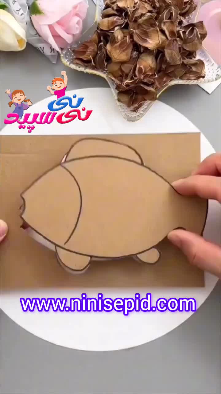 کاردستی ماهی پولک دار