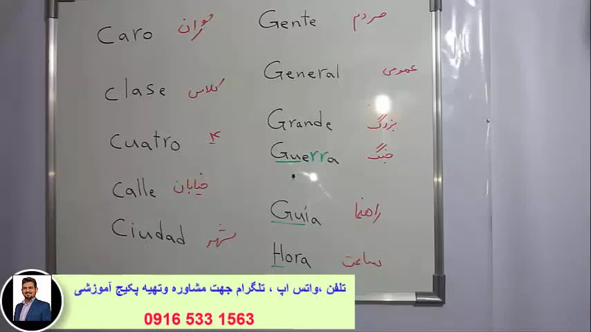 آموزش کامل زبان اسپانیایی باپکیج کاملا تصویری استاد 10 زبانه