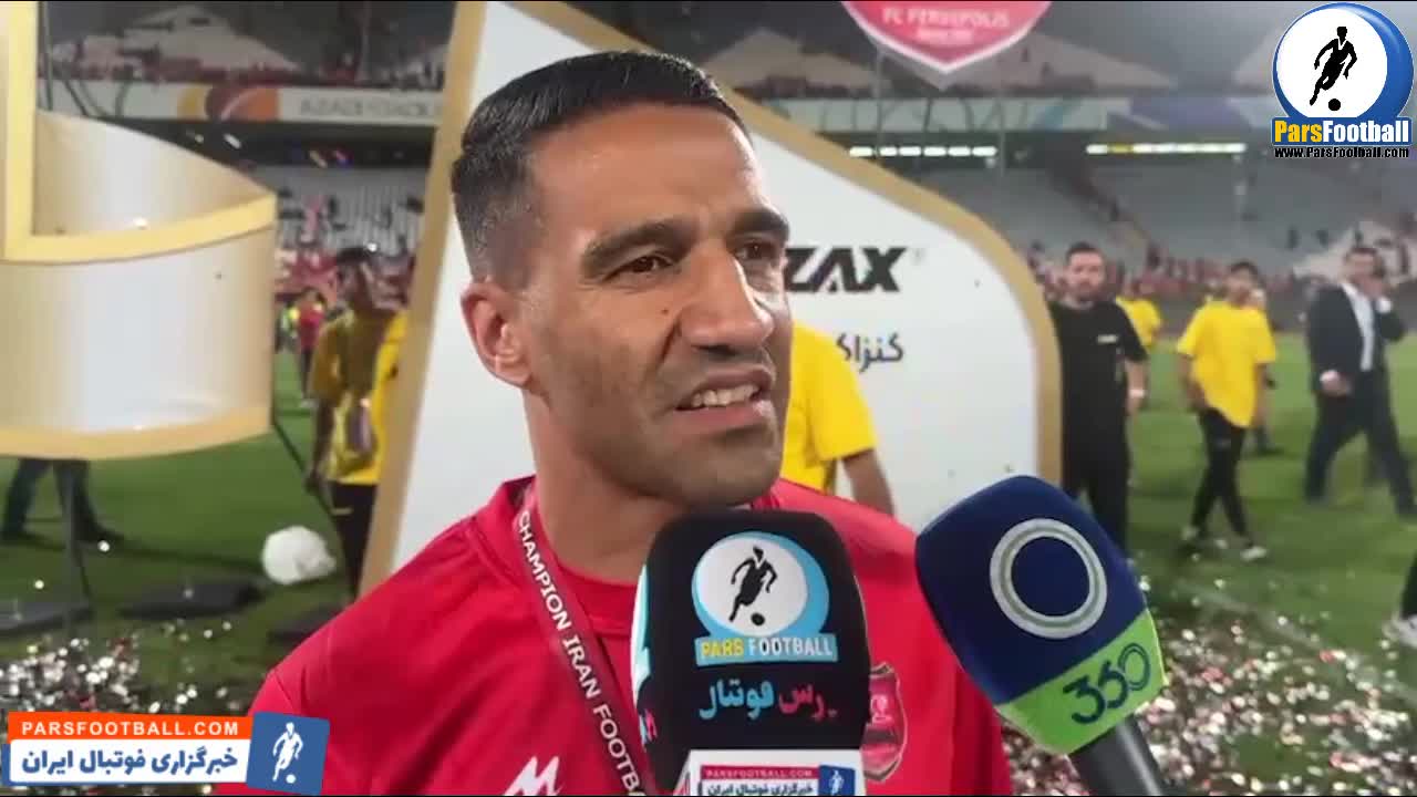 مسعود ریگی : قهرمانی را به گل محمدی تقدیم می کنم + فیلم