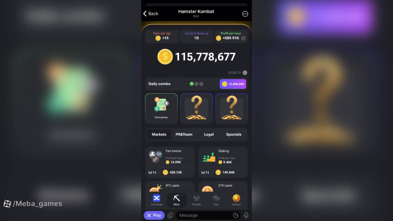 آموزش پیدا کردن کارت های دیلی کمبو همستر کمبت ۱۷ خرداد