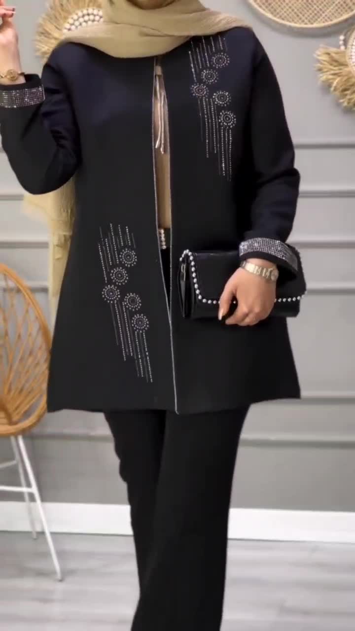 کت نگین دار رویال مازراتی گلبهی