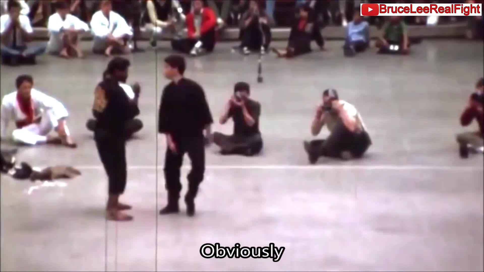 فیلم واقعی از مبارزه بروس لی بزرگ.