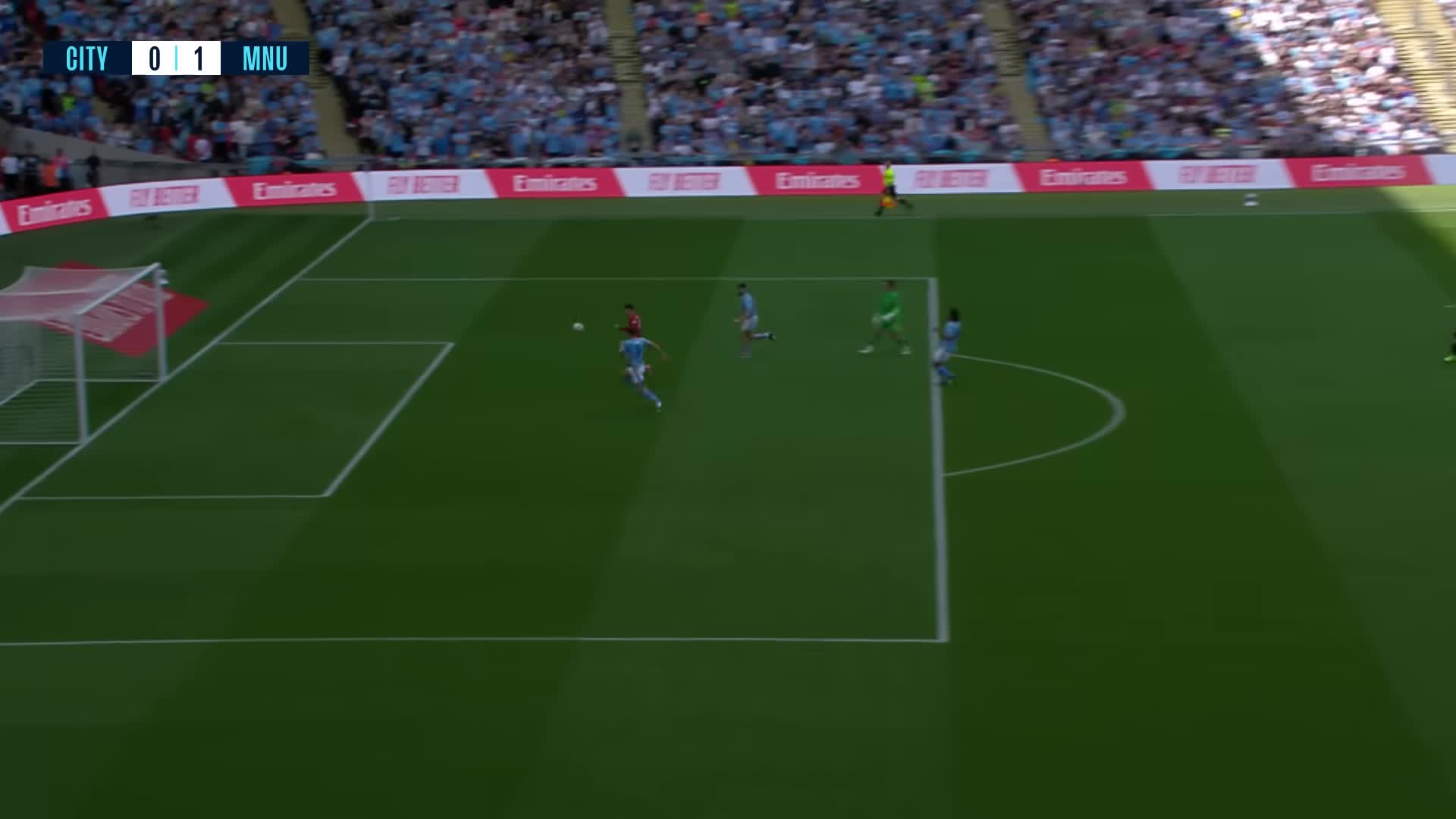 خلاصه بازی فینال جام حذفی انگلیس : منچستر سیتی 1-2 منچستریونایتد