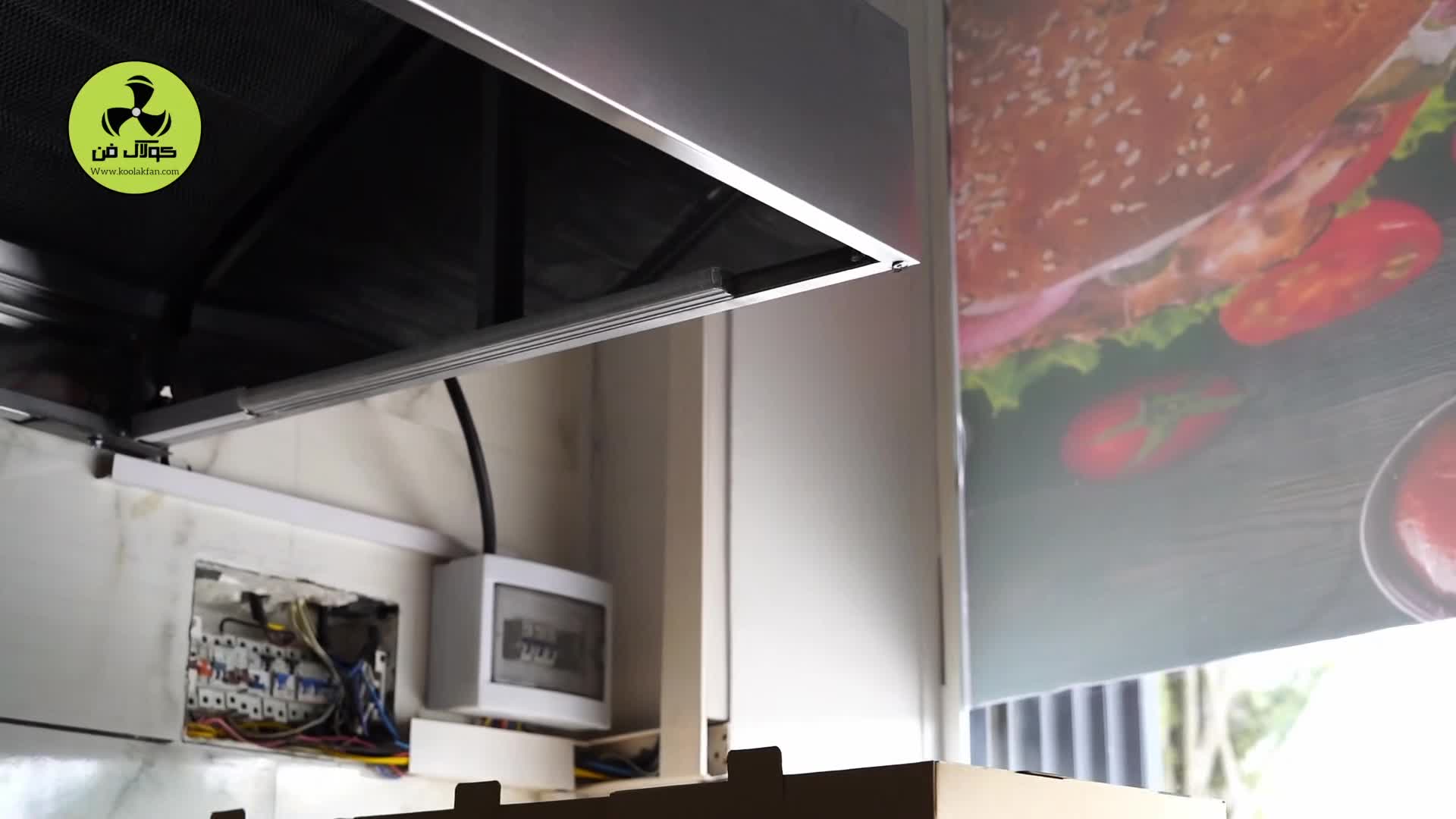 نصب کانال اسپیرال در کافه رستوران در برازجان شرکت کولاک فن 0917002700