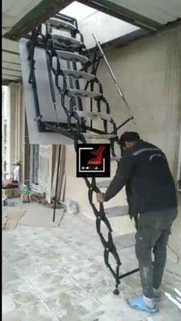 نصب پله جمع شونده