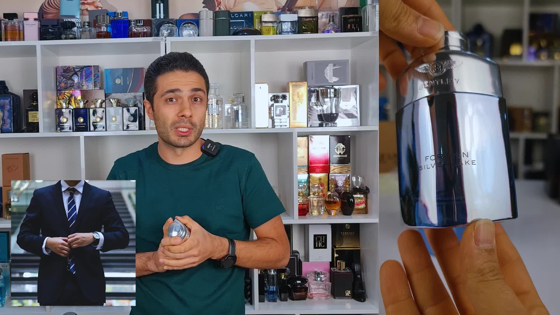 آنباکسینگ، دکانت و بررسی کامل عطر بنتلی سیلور لیک Bentley For Men Silverlake