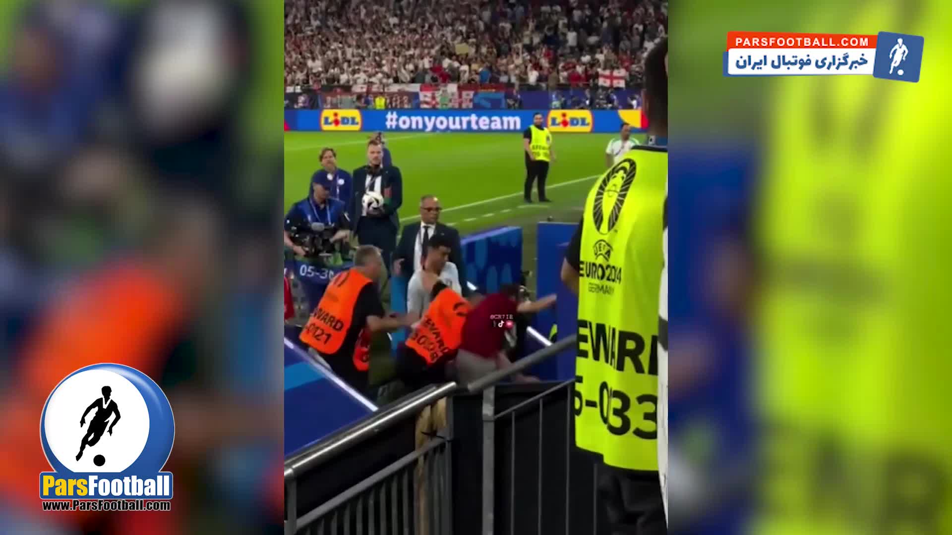 اقدام خطرناک یک هوادار برای دیدن رونالدو + سند