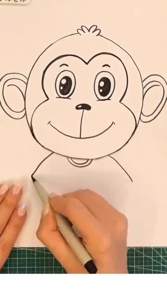 نقاشی میمون کوچولو