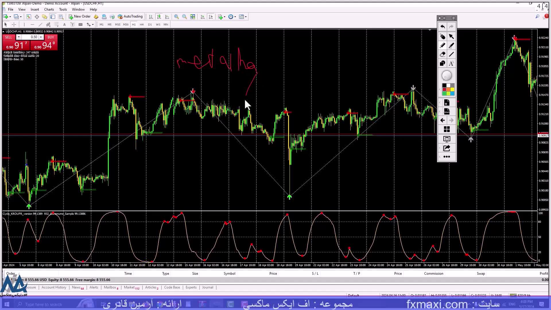 آموزش بهترین استراتژی واگرایی – بررسی استراتژی واگرایی rsi | ویدئو شماره 423