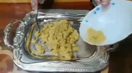 آموزش حلوا دو رنگ