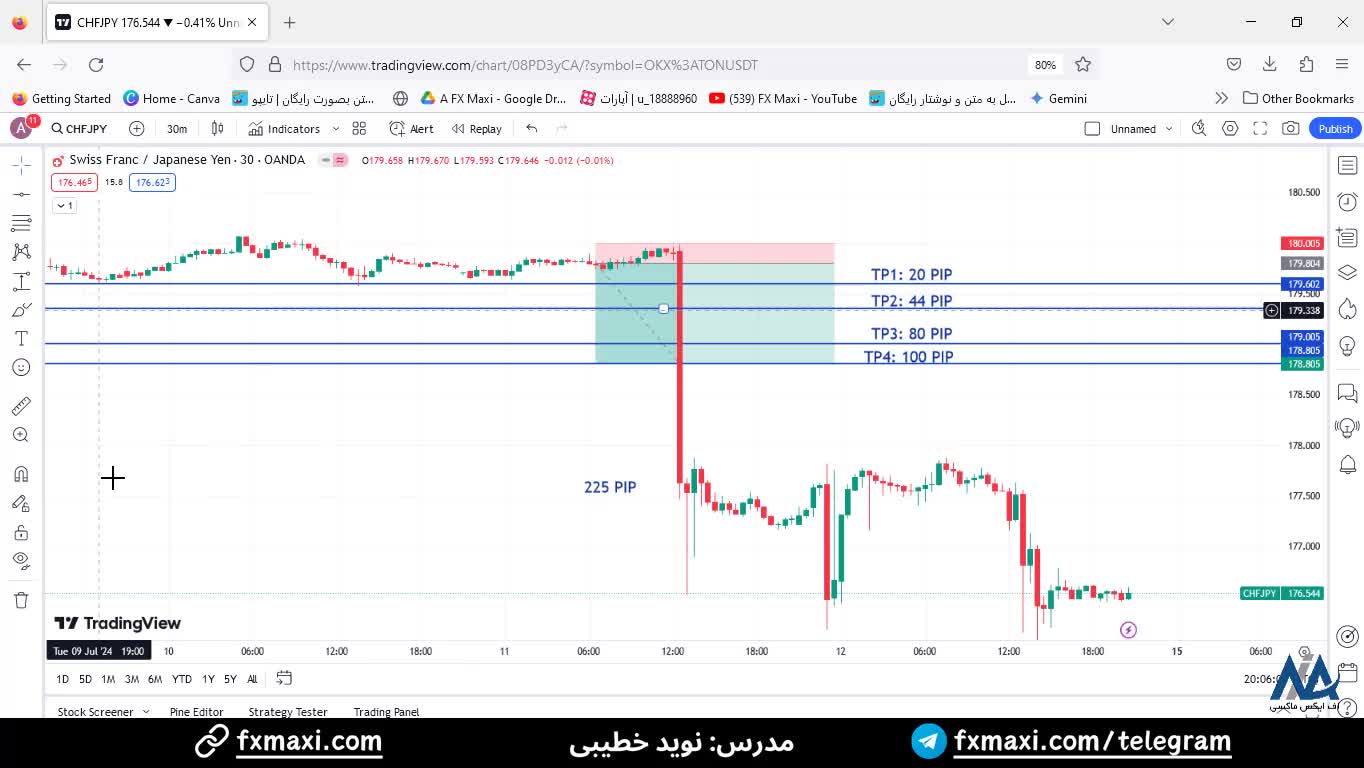 سیگنال جفت ارز فارکس - سیگنال فرانک سوییس به ین با 100 پیپ سود | ویدئو 436