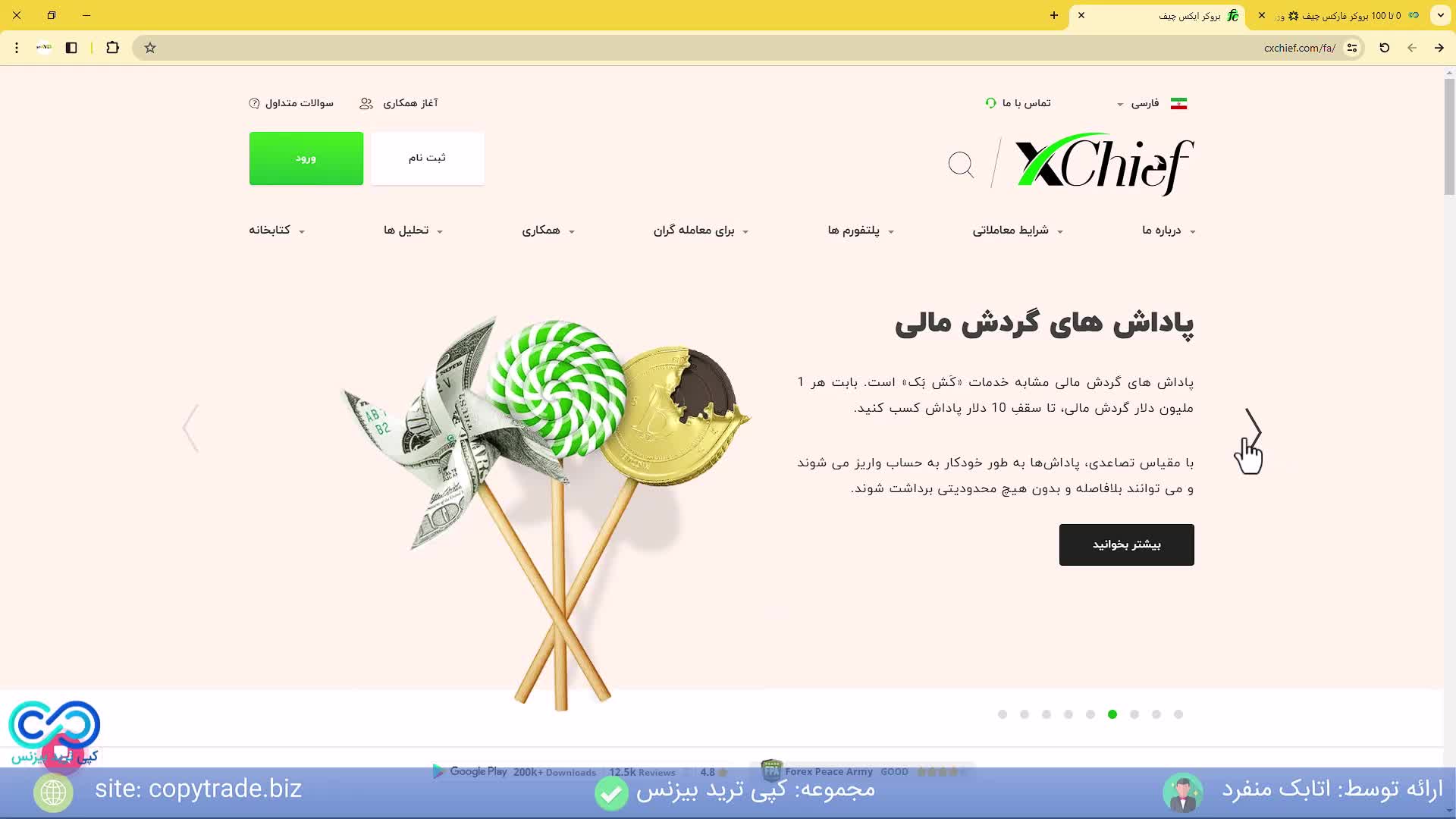 بررسی بروکر فارکس چیف (ایکس چیف) [آموزش ثبت نام در سایت فارکس چیف] - شماره 365