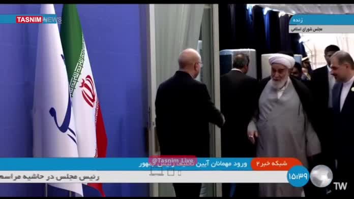 سردار قاآنی، محمدی‌ گلپایگانی و سردار سلامی در آیین تحلیف رئیس‌جمهور شرکت کردند!