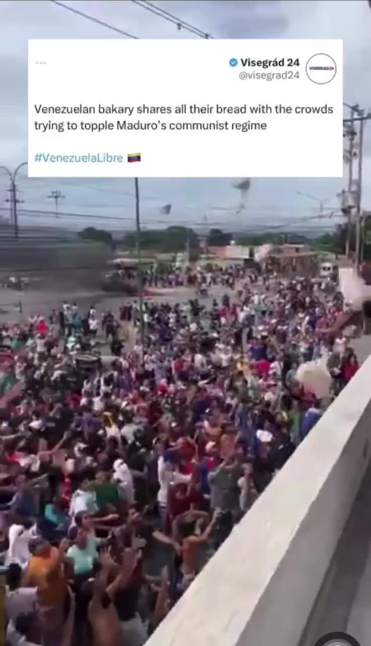 پخش نان رایگان در ونزوئلا برای سرنگونی دولت مادورو!