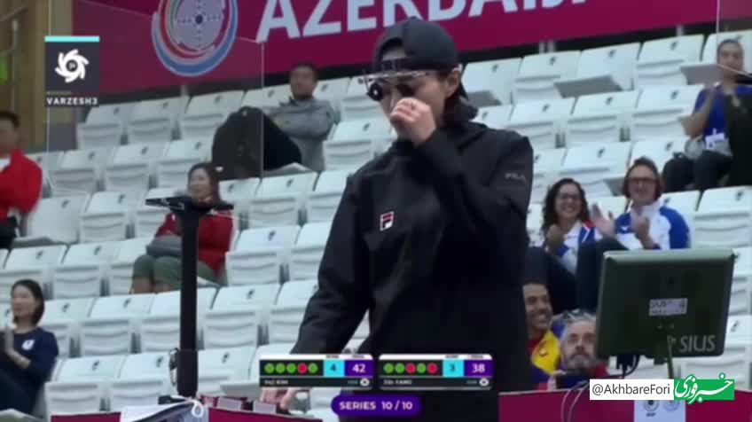 ژست‌های جالب تیرانداز کره‌جنوبی در المپیک پاریس