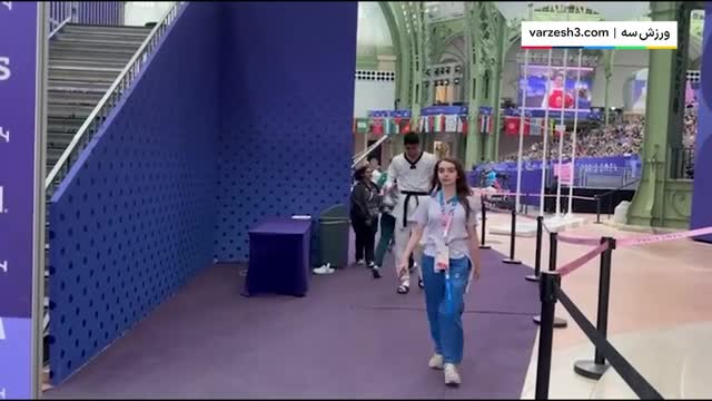 ویدیویی از آرین سلیمی بعد از پیروزی بر تکواندوکار ازبکستانی