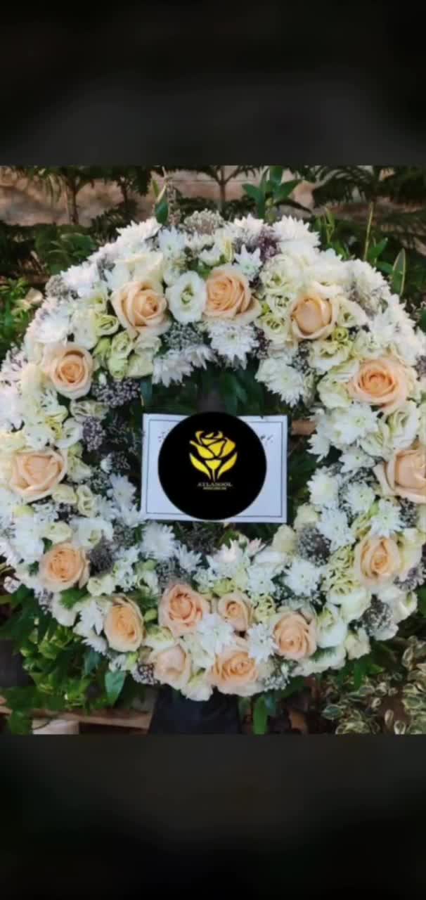 سفارش تاج گل حلقه ای با ارسال رایگان