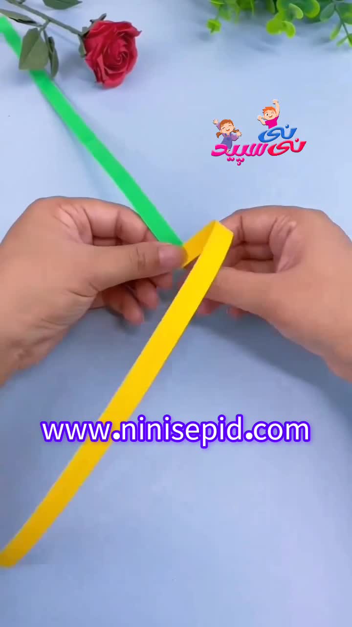 کاردستی دستبند با کاغذ