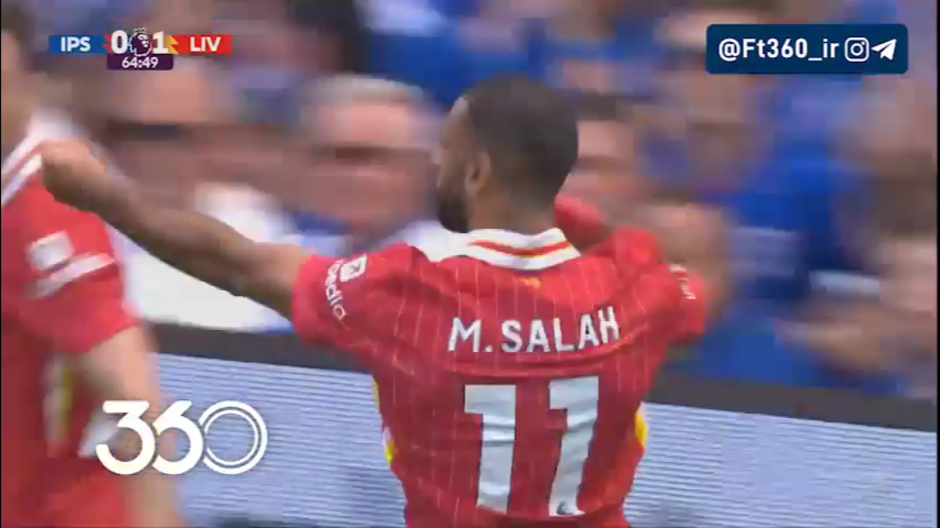 گل دوم لیورپول به ایپسویچ تاون با شوت دیدنی!