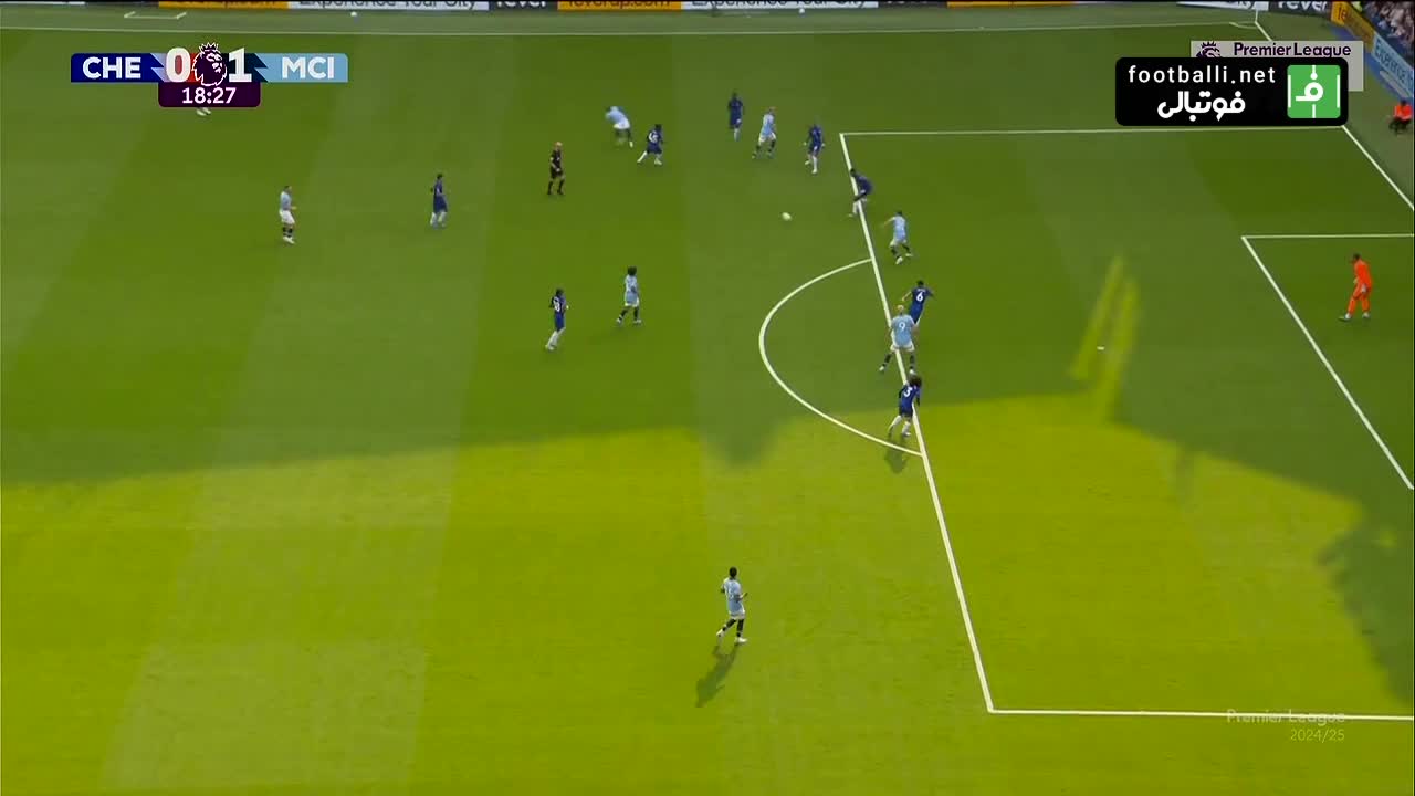 گل اول منچسترسیتی به چلسی (هالند)