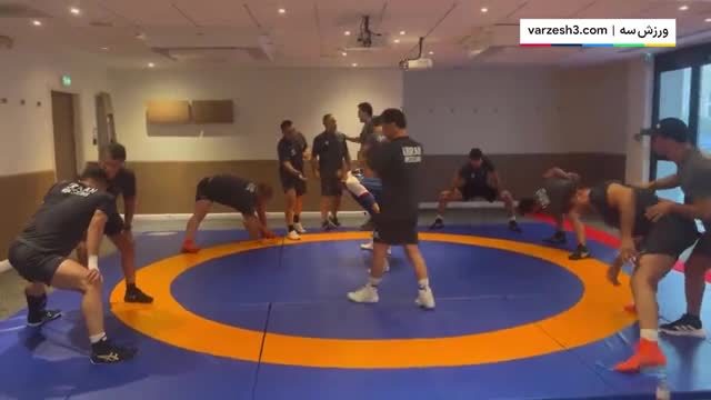 کلیپی از اولین تمرین تیم ملی کشتی فرنگی با آهنگ مازندرانی