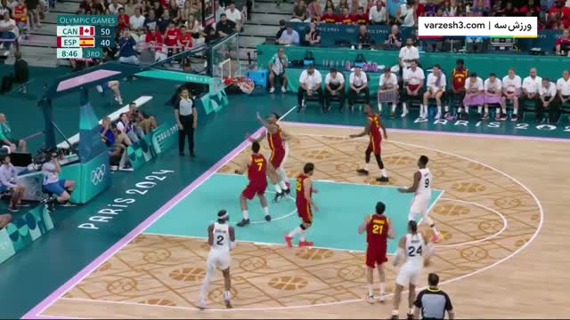 خلاصه بازی بسکتبال کانادا - اسپانیا | رقابت‌های بسکتبال المپیک