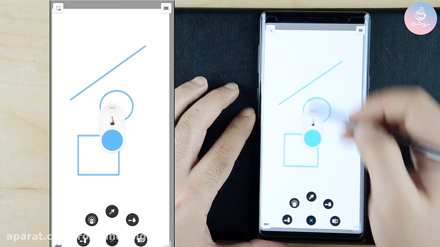 قسمت دوم: آموزش نقاشی دیجیتال با گوشی Note سامسونگ و برنامه Sketchbook