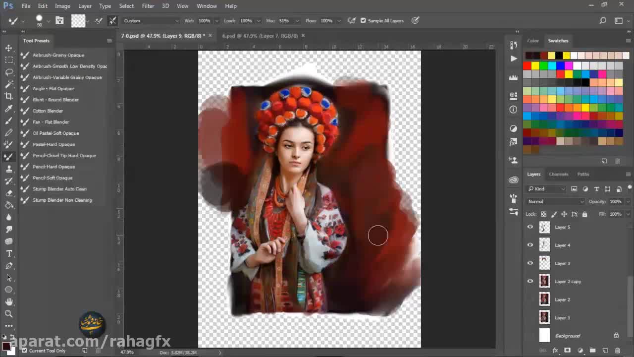 چگونه در برنامه فتوشاپ نقاشی دیجیتال بکشیم؟