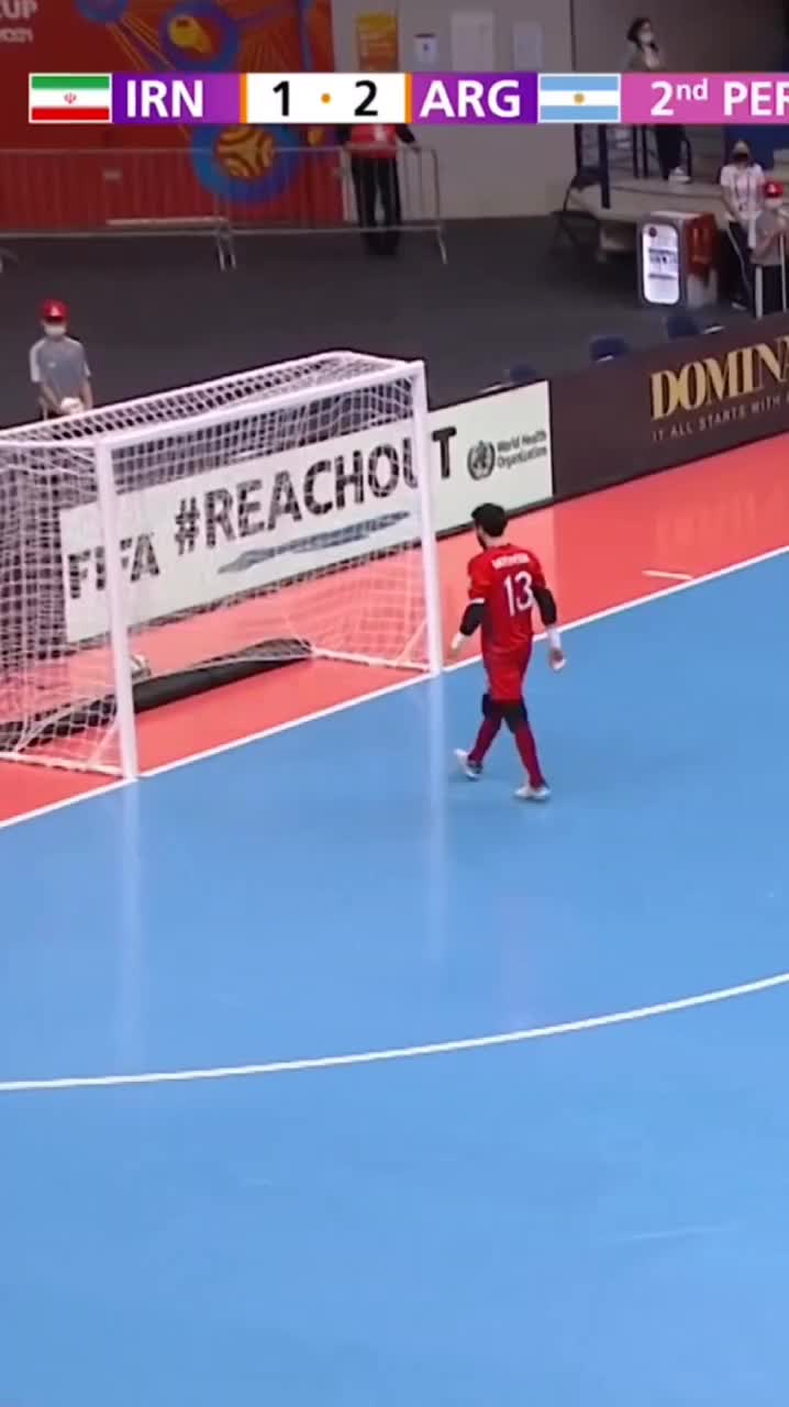   سوپر چیپ استثنایی علی اصغر حسن‌زاده به آرژانتین در جام جهانی فوتسال