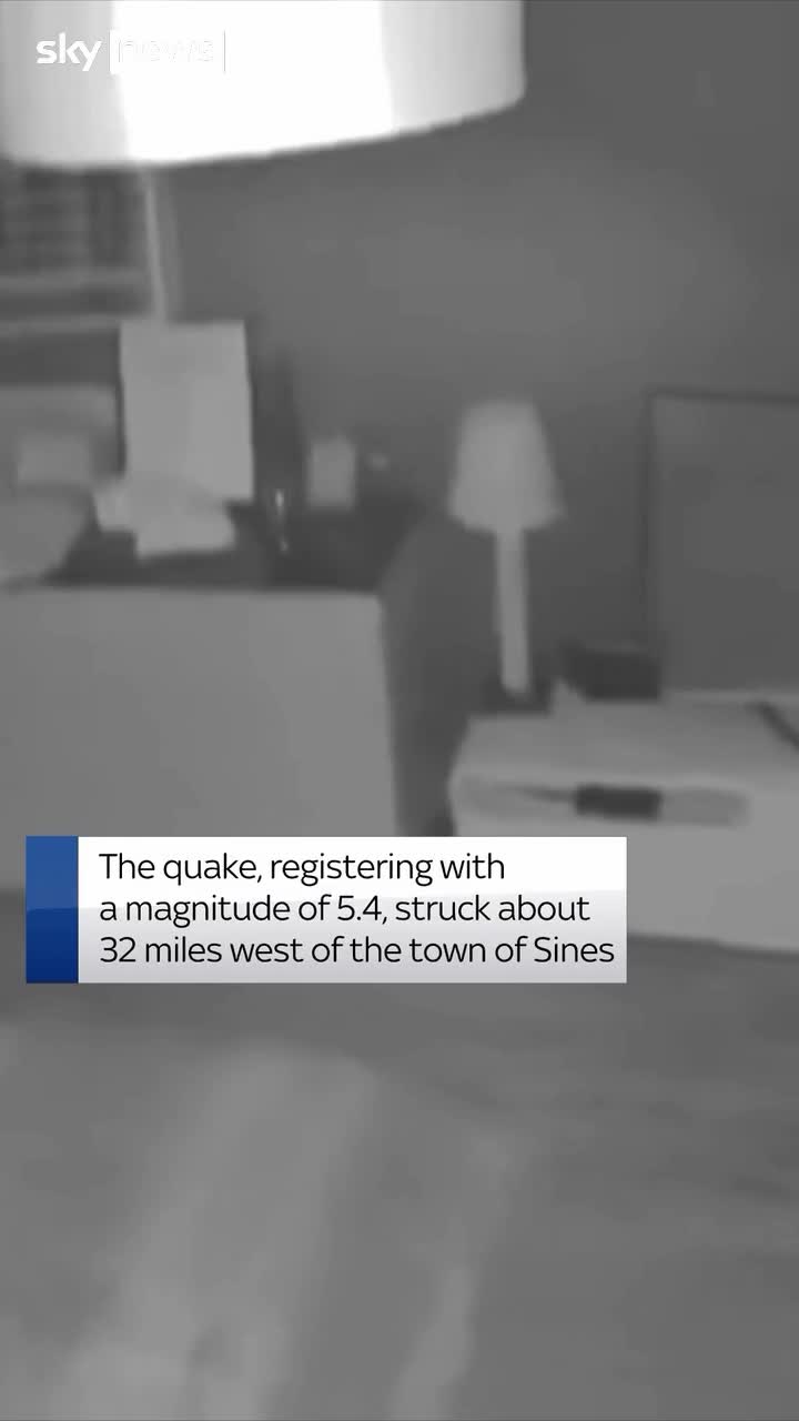 اولین تصاویر از زمین لرزه شدید در جنوب پرتغال