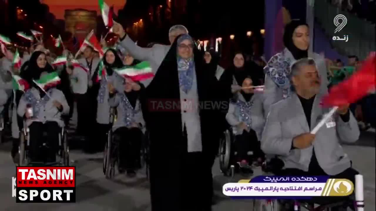   رژه کاروان ایران در مراسم افتتاحیه پارالمپیک