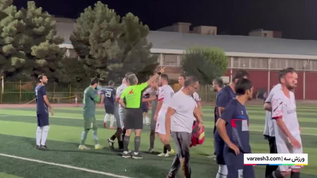 فیلم درگیری در بازی دوستانه بین رسانه ورزش - منتخب سرخابی