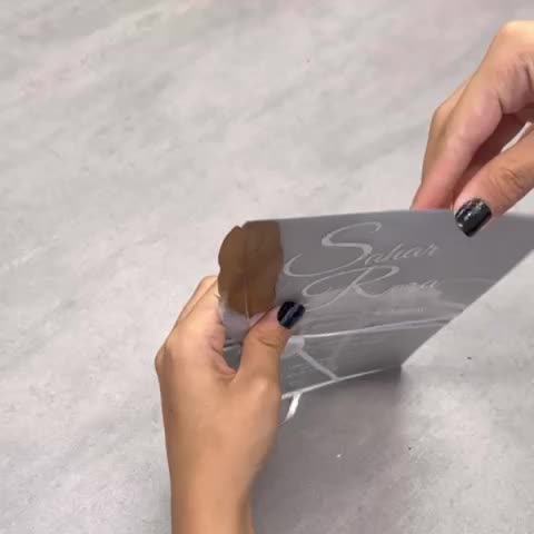 کارت عروسی لاکچری طلقی با مهر و موم