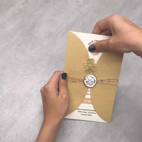 کارت عروسی الماس مدل هیفا کد 420