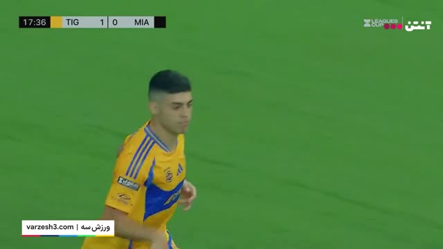 ویدئوی لحظه گل خیر کننده برونتا مقابل اینتر میامی روی حرکت تیمی