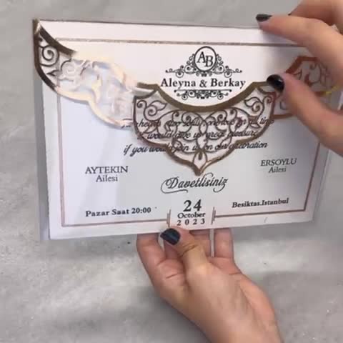 کارت عروسی الماس مدل ژینو کد 380