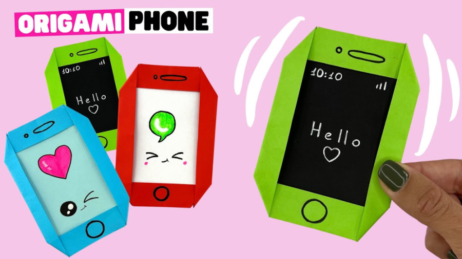 آموزش ساخت گوشی کاغذی بدون چسب | آموزش اوریگامی | کاردستی با کاغذ