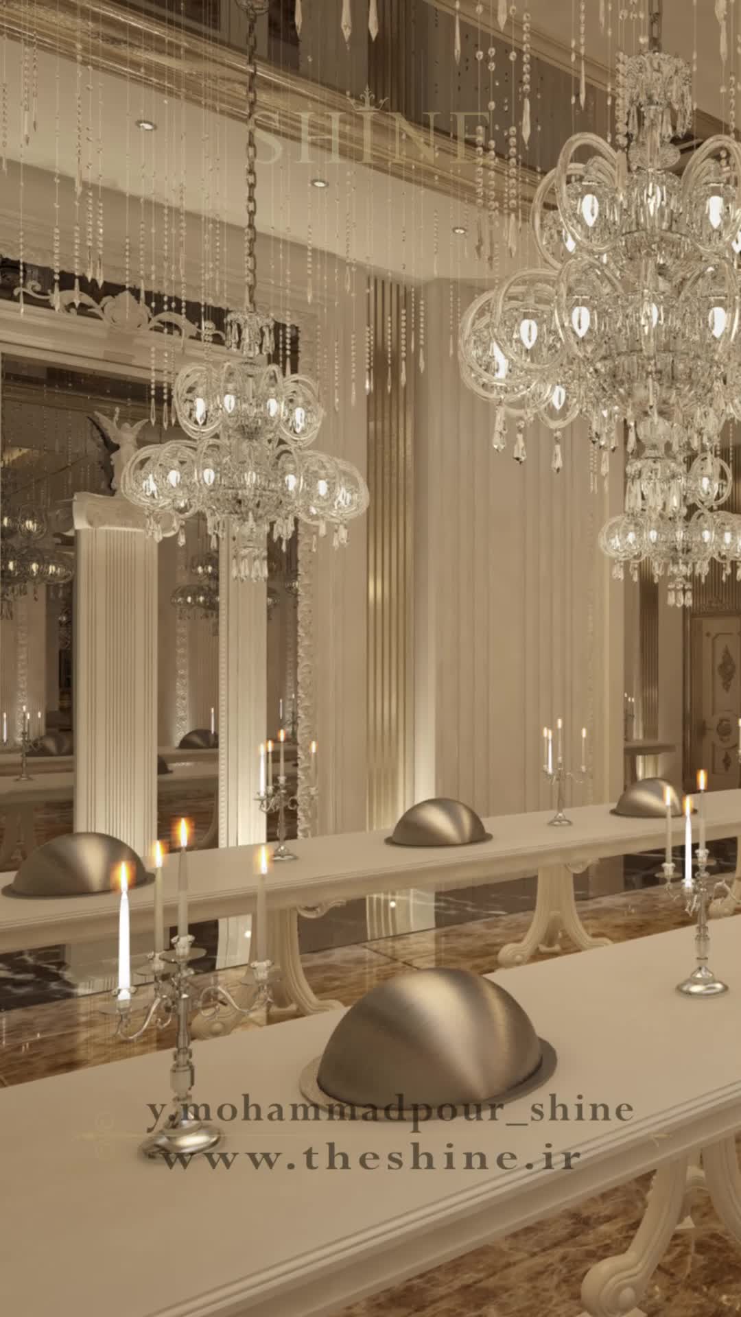 طراحی و اجرای داخلی تالار عروسی ژابیز