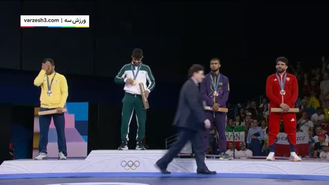 ویدیوی مراسم اهدای مدال المپیک | مدال طلا بر گردن سعید اسمائیلی