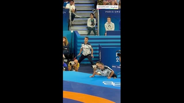 فینال کشتی فرنگی و واکنش جالب حسن رنگرز هنگام هدایت اسماعیلی