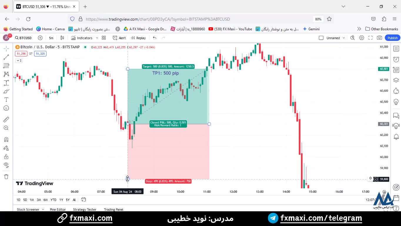 سیگنال بیت کوین – سیگنال رایگان بیت کوین با سود 500 پیپ | ویدئو شماره 507