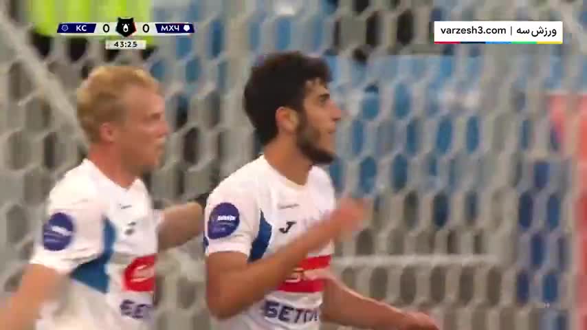   پاس گل دیدنی محمد جوادحسین نژاد در دیدار امروز دینامو ماخاچ قلعه مقابل سوتوف