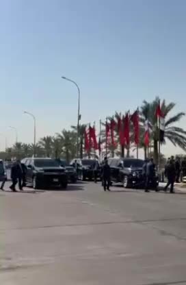   تصاویری از اسکورت پزشکیان و هیأت همراه در بغداد