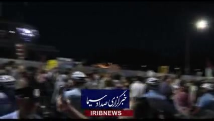 ویدیوی منتشر شده از تظاهرات در بیرون محل مناظره ترامپ و هریس