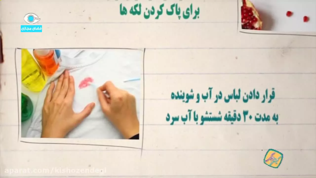 نکته های خانه داری: پاک کردن لکه ها