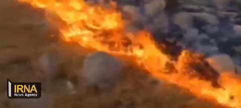   آتش‌سوزی در مراتع منطقه کوشک شهرستان ایوان استان ایلام