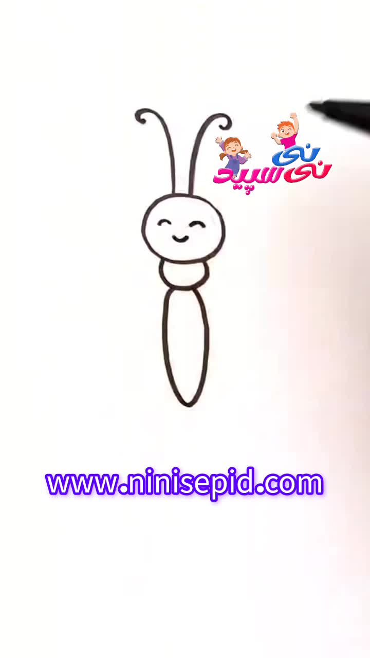 نقاشی پروانه قشنگ