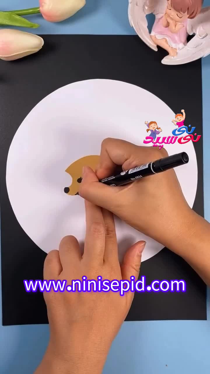 کاردستی جوجه تیغی زیبا